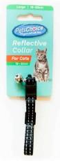 Reflective Cat Collar Lrg Black 19-30cm