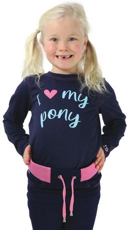Hy Love My Pony long sleeve T Shirt Navy