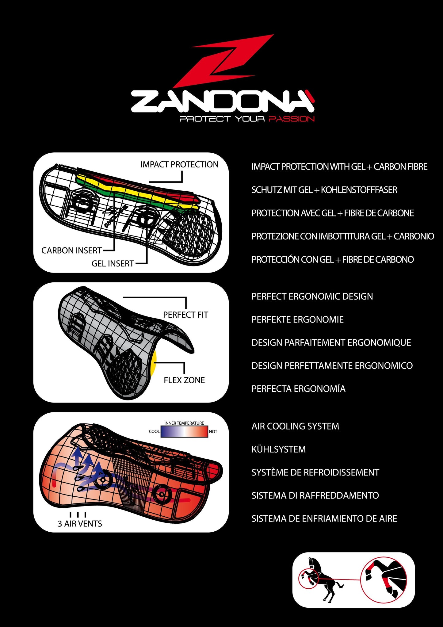 Zandona Carbon Air Sensitive Tendon Boot