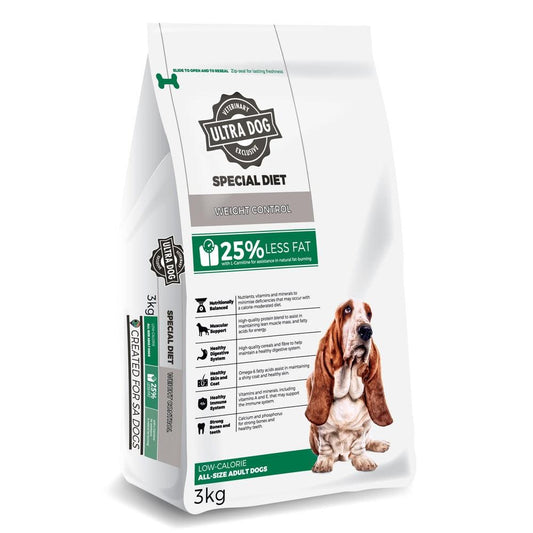 ULTRA DOG 3KG LOW CALORIE WEIGHT CONTROL