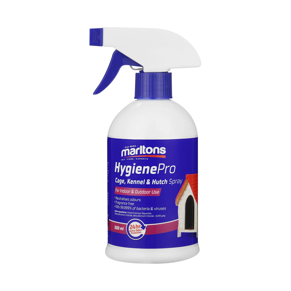 KENNEL, CAGE & HUTCH SPRAY 500ML (MARLTONS)