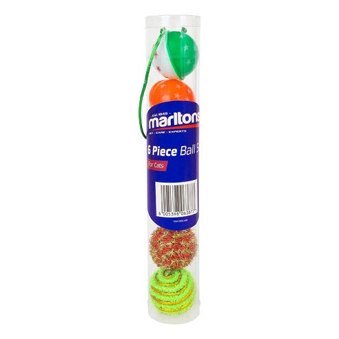 MARLTONS 6 PIECE CAT BALL SET 4.5CM