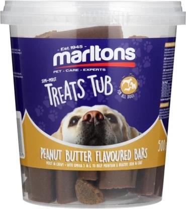 MARLTONS SEMI MOIST PEANUT BUTTER BAR TUB 500G