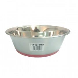 Heavy Dish W/Rubber Base Lrg