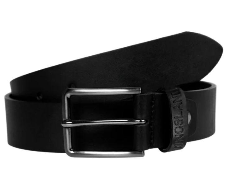 Kingsland Classic Unisex Leather Belt Black