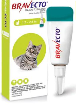 Bravecto For Cats  Up To 2.8kg