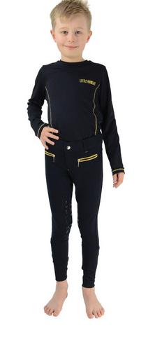Hy Full Grip Breeches Navy / yellow
