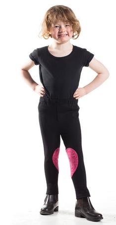 Hy Jods Tots Black /Pink Heart
