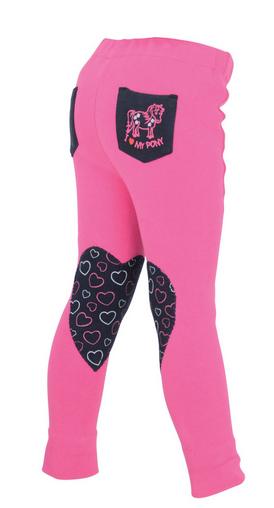 HY Jods Tots Pink Black Hearts