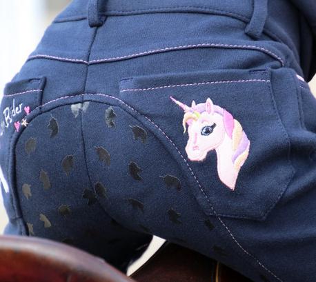 Hy Unicorn Full Grip  Breeches Navy