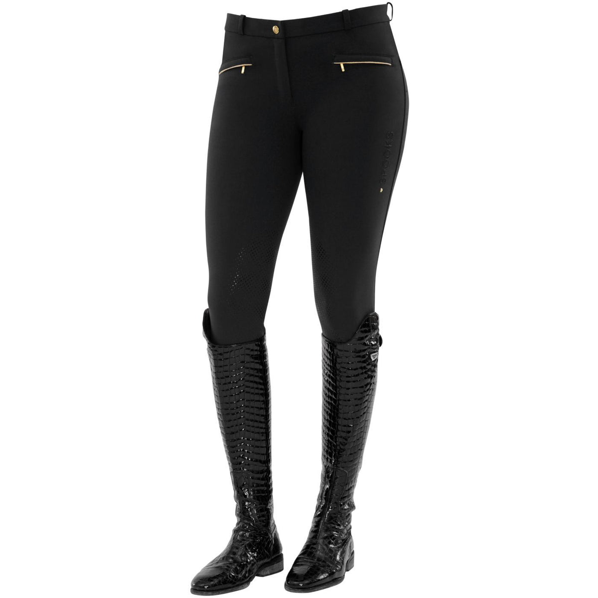 Spooks Annber Knee Grip  Breeches Black