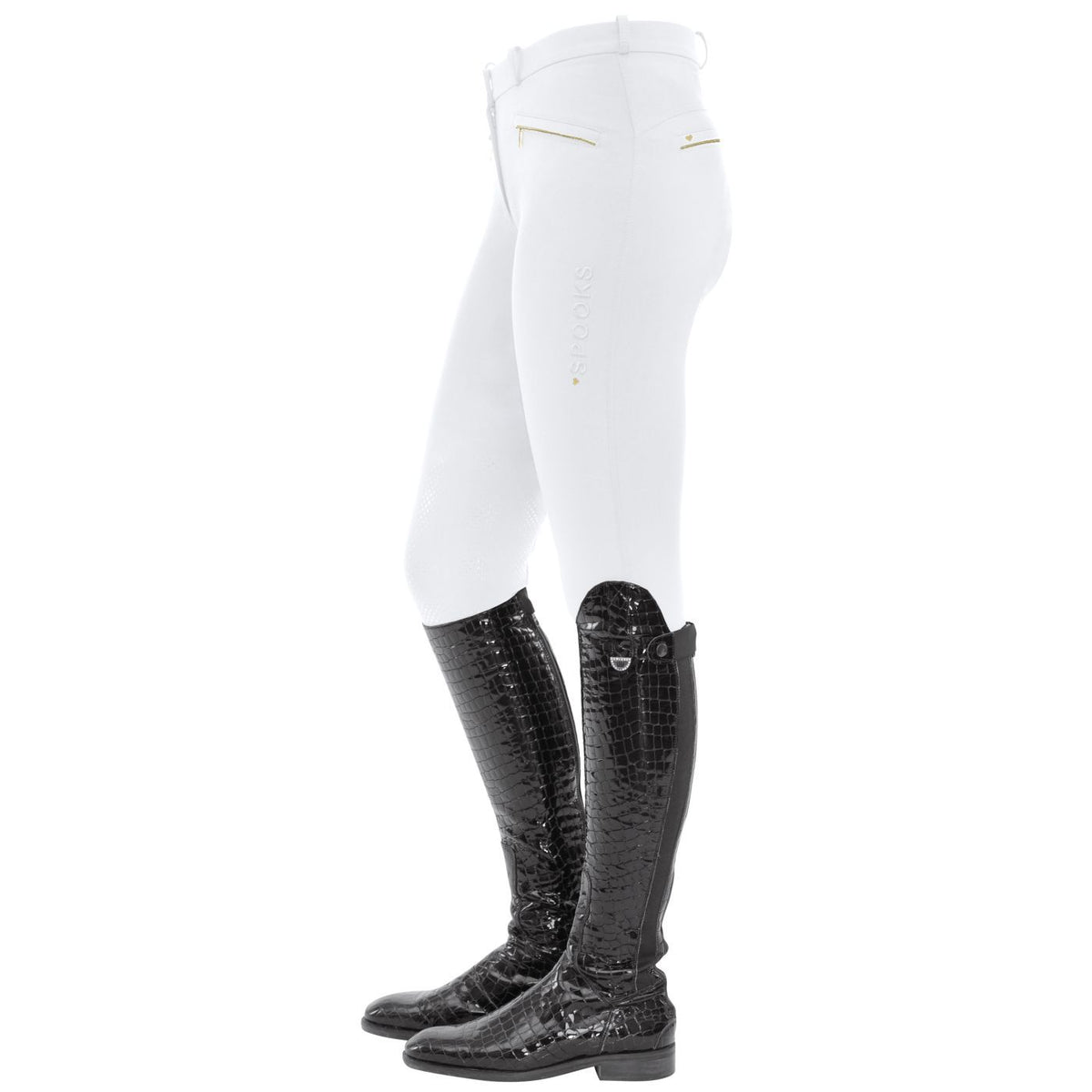 Spooks Annber Knee Grip Breeches White