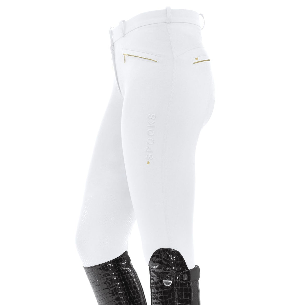 Spooks Annber Knee Grip Breeches White