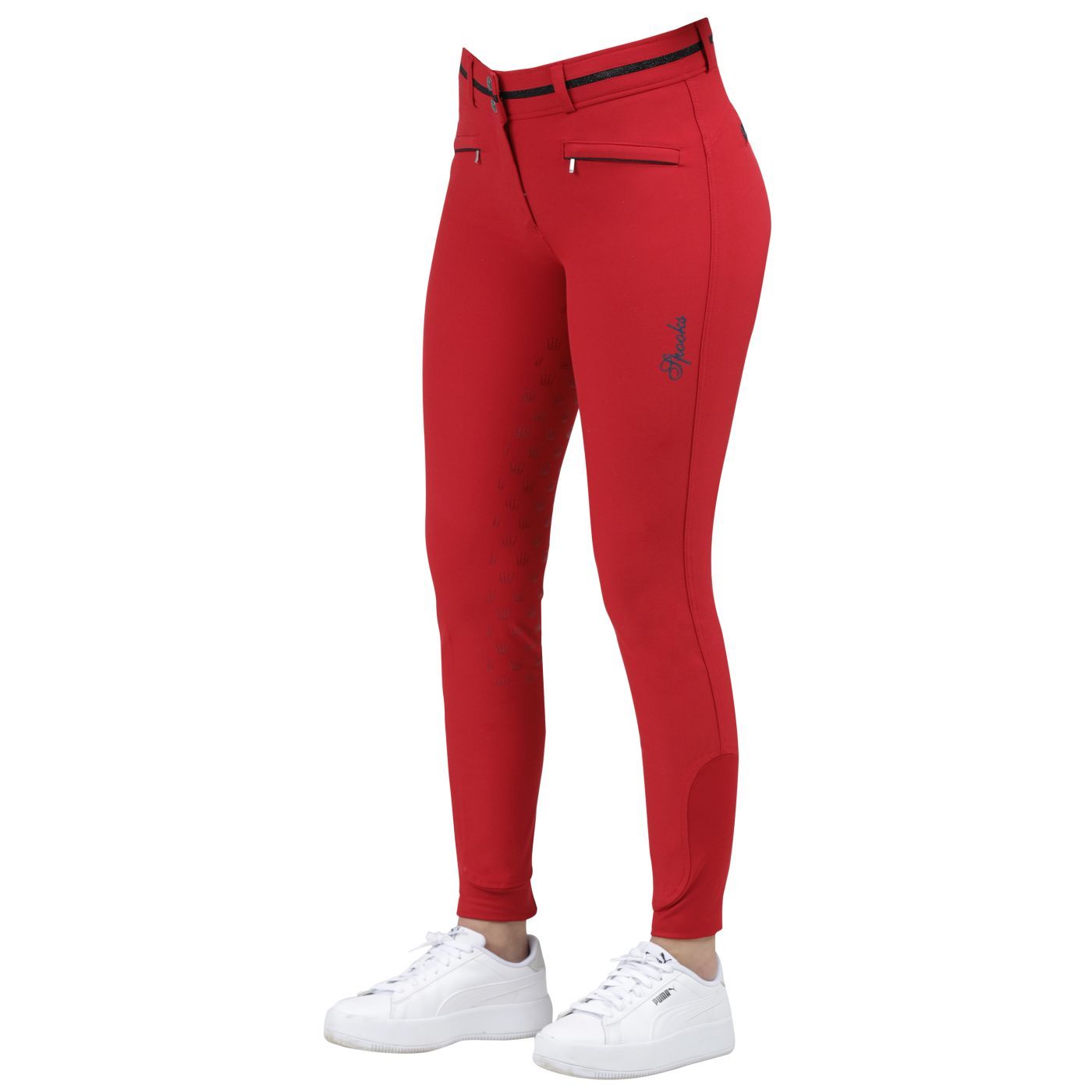 Spooks Sarina Full Grip Breeches Red