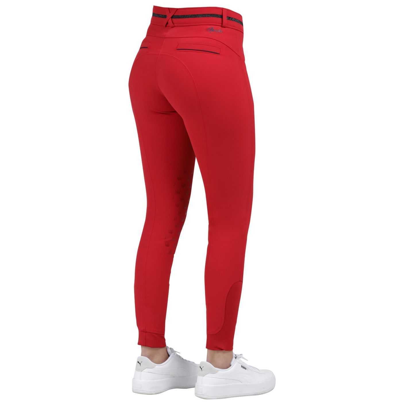 Spooks Sarina Knee Grip Breeches Red