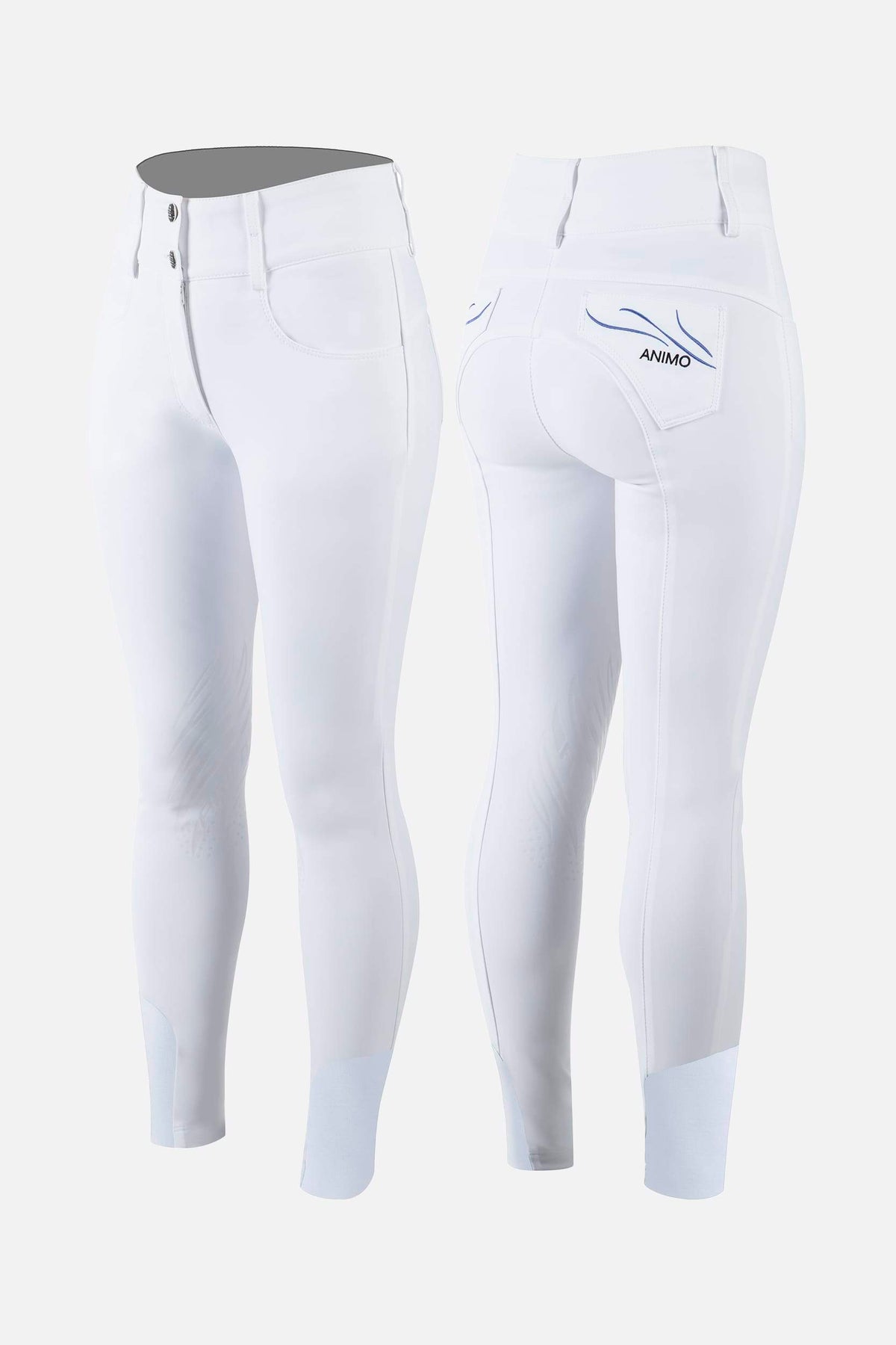Animo Breeches Nefrite knee grip White