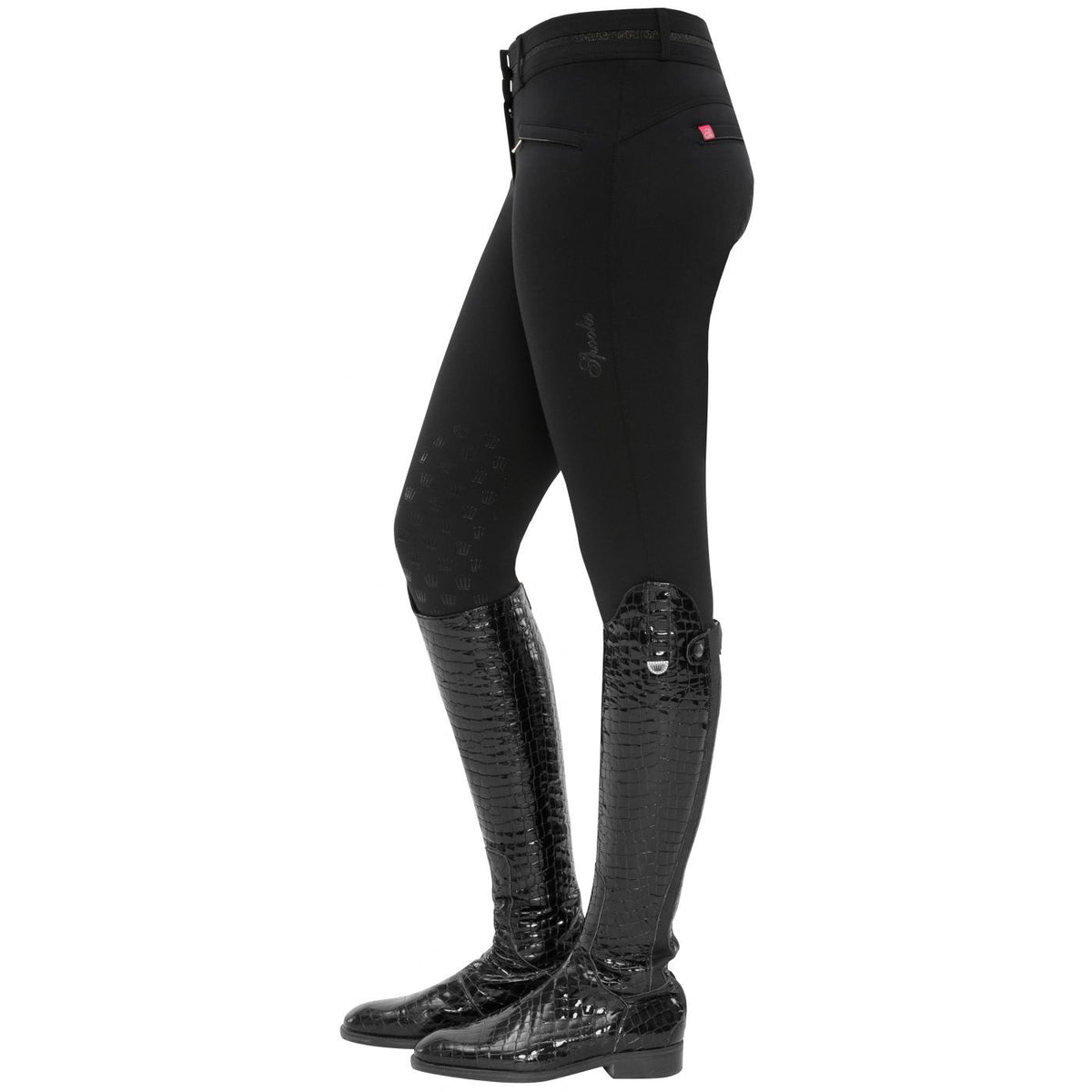 Spooks Sarina Knee Grip Breeches Black