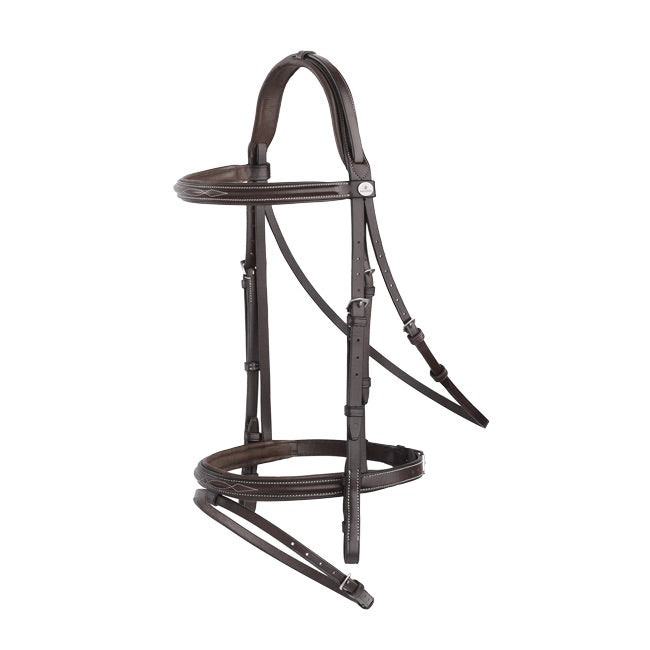 Brown Padded & Stitched Flash Bridle