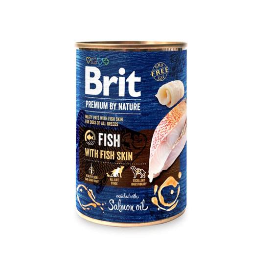 Brit Prem Dog Fish/Fish Skin Tin 400g