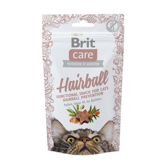 Brit Cat Snack Hairball Treats 50g