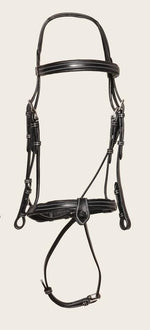 Black Padded Removable Flash Bridle TNT