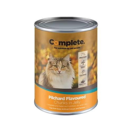 COMPLETE CAT PILCHARDS TIN 385G