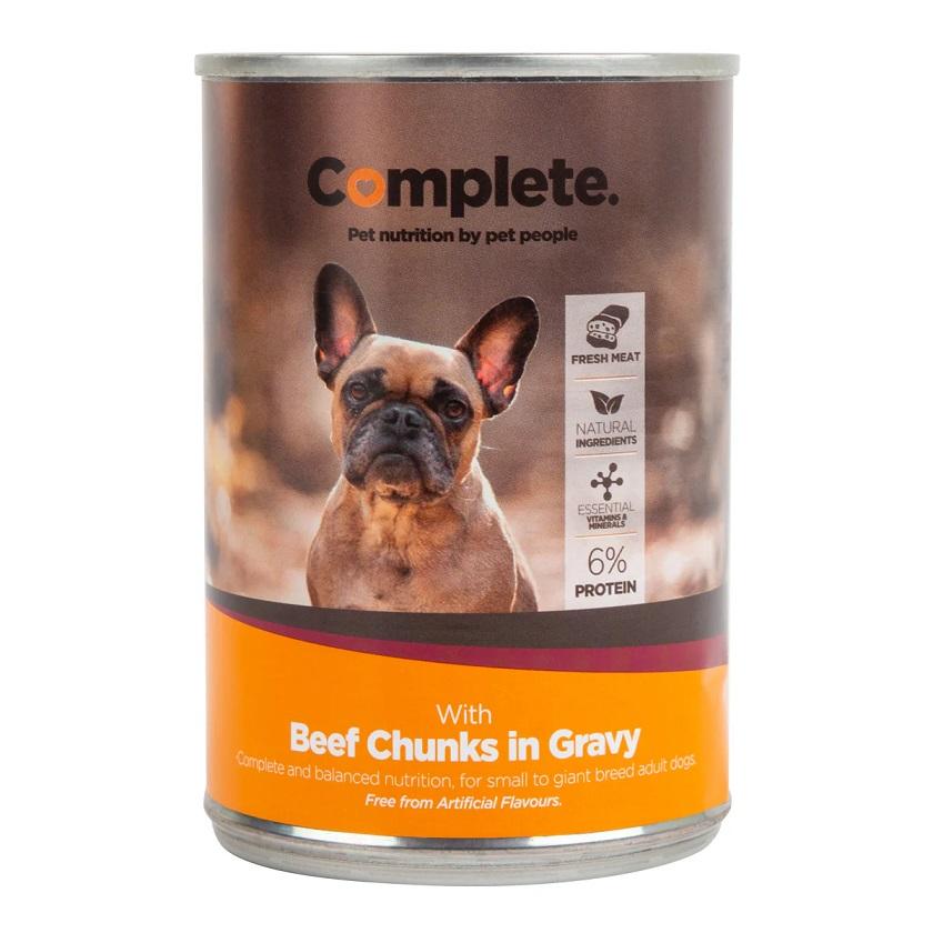 COMPLETE DOG BEEF CHUNKS 385G