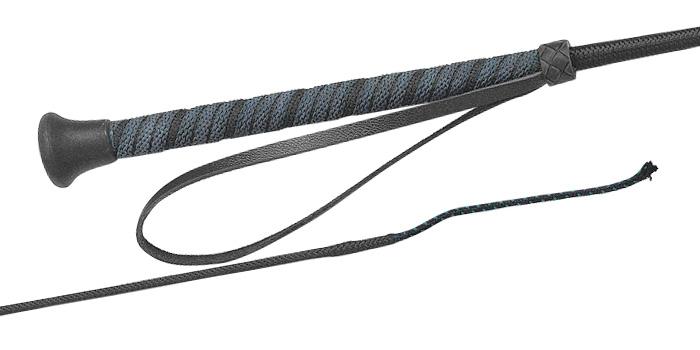 90Cm Black Dressage Whip Nylon Cover Fleck