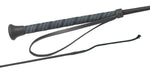 90Cm Black Dressage Whip Nylon Cover Fleck