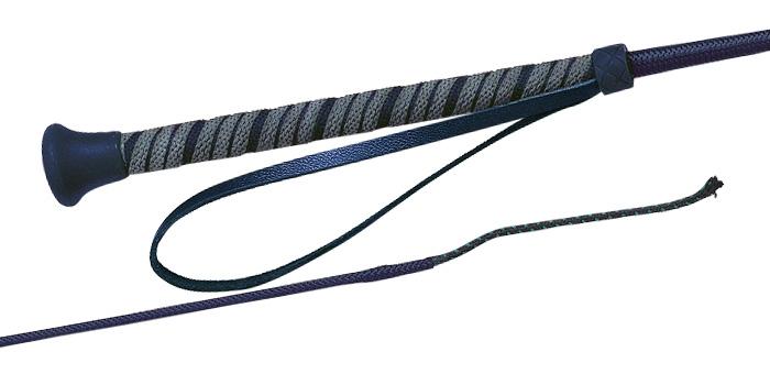 90Cm Black Dressage Whip Nylon Cover Fleck