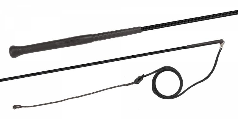 180Cm Lunging Whip Swivel Perlon Fleck