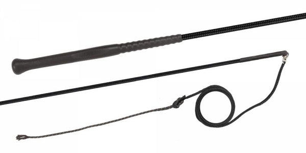 180Cm Lunging Whip Swivel Perlon Fleck