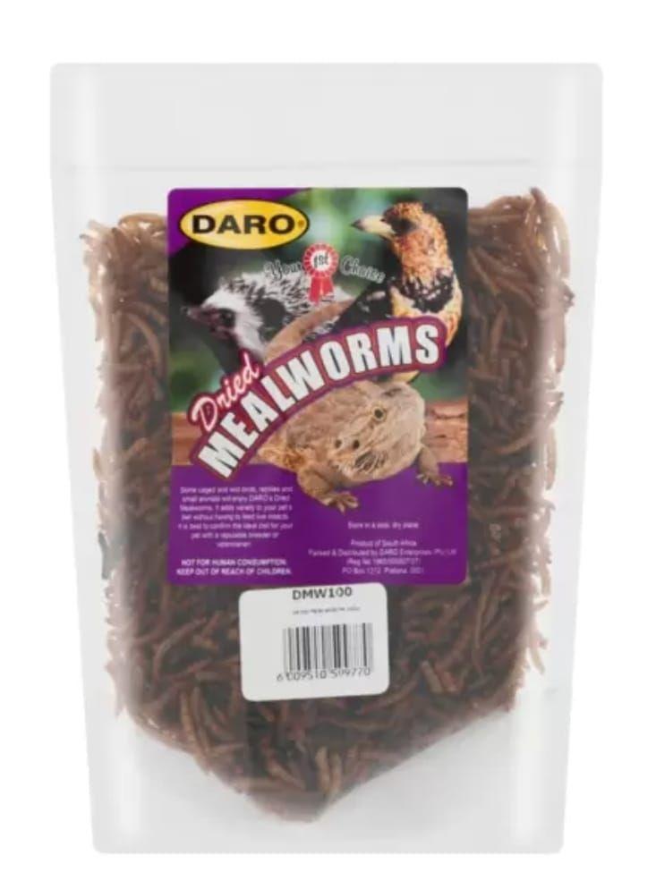 DRIED MEALWORMS 100G (DARO)