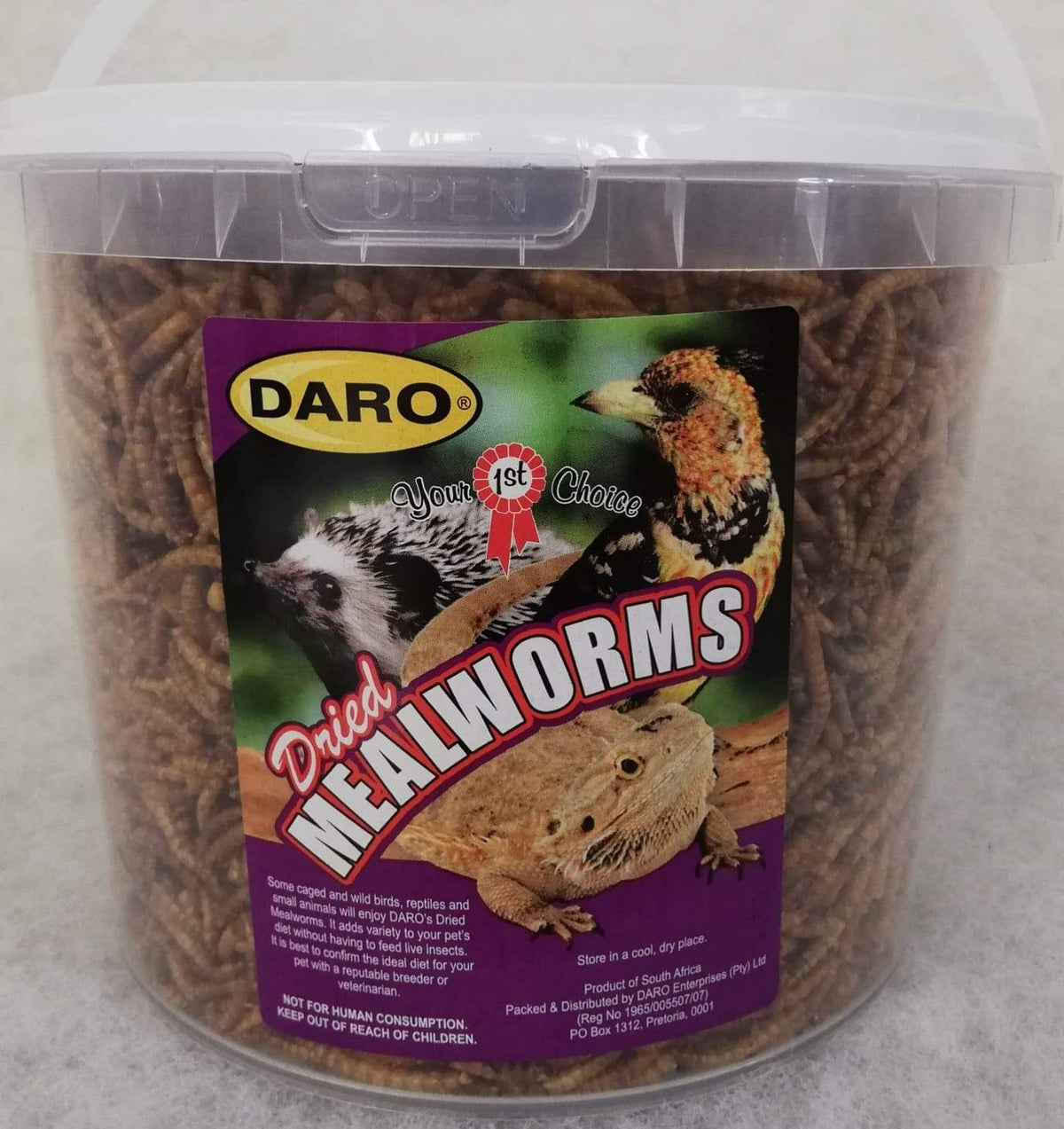 DRIED MEALWORMS 500G (DARO)