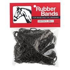 Black Large Plaiting Elastics
