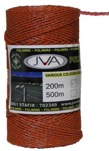 STAFIX POLY WIRE 200M ORANGE