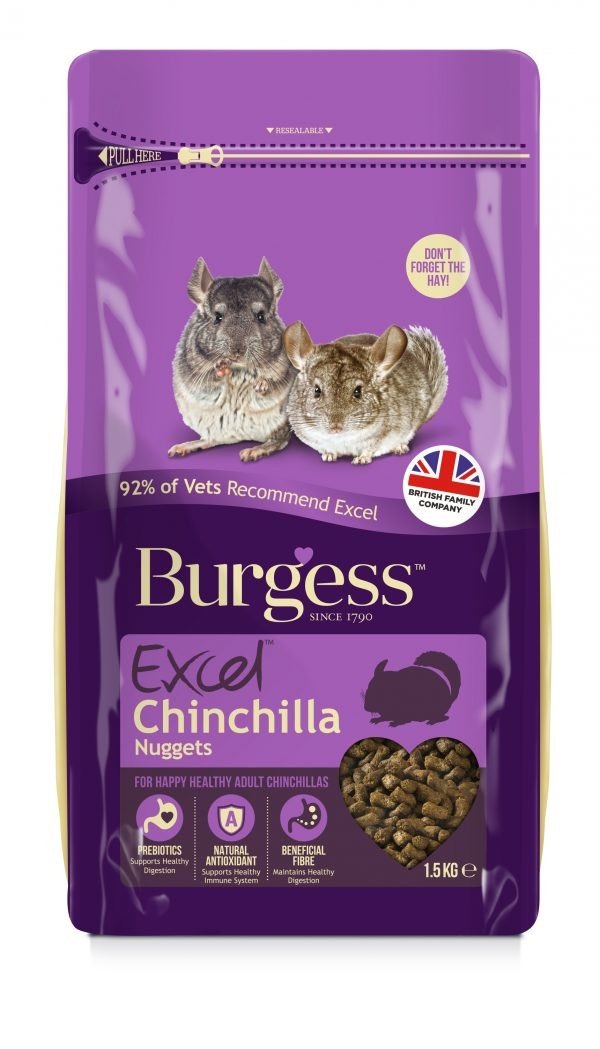 Burgess Excell Chinchilla Nuggets 1.5kg