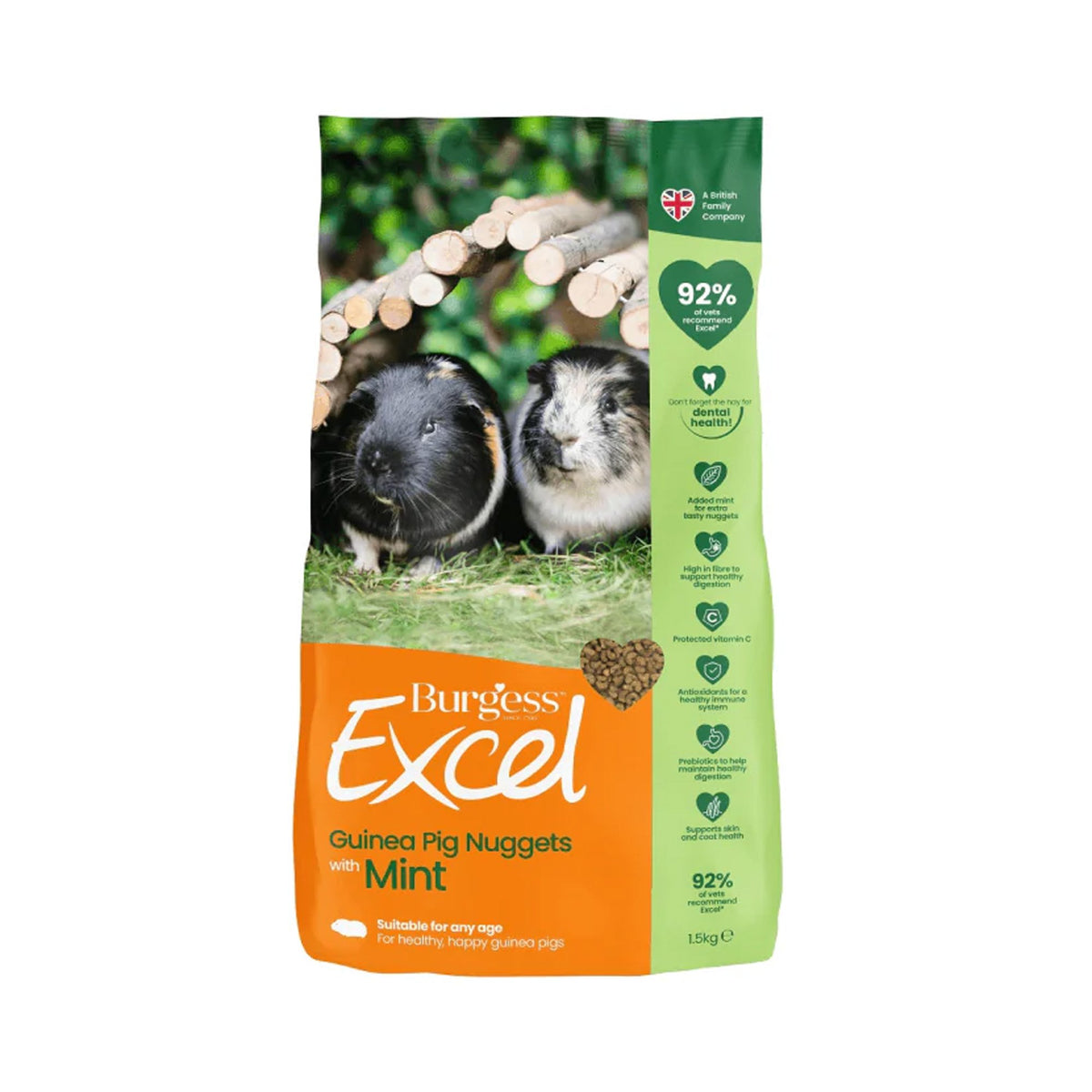 BURGESS EXCEL MINT GUINEA PIG 1.5KG