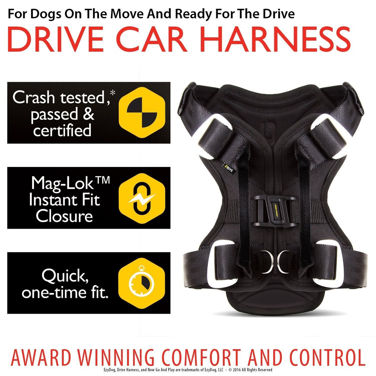 Ezydog Drive Harness Small