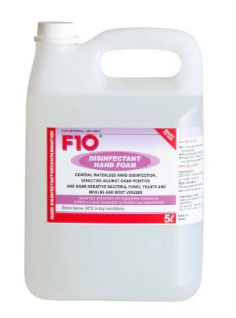 F10 DISINFECTANT HAND FOAM 5L
