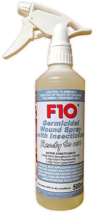 F10 Wound Spray + Insect 500Ml