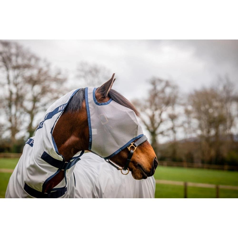 Mio Fly Mask White/Ny No Ears