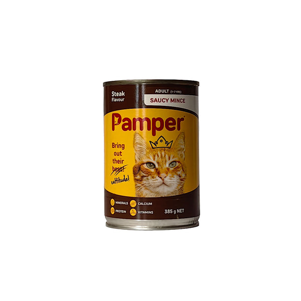 PAMPER TINS STEAK MINCE 385G