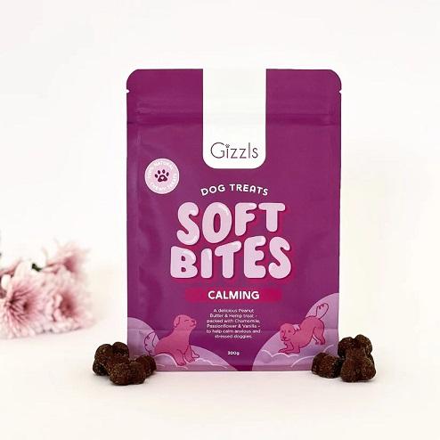 GIZZLS SOFT BITES CALMING CBD FOR DOGS 300G