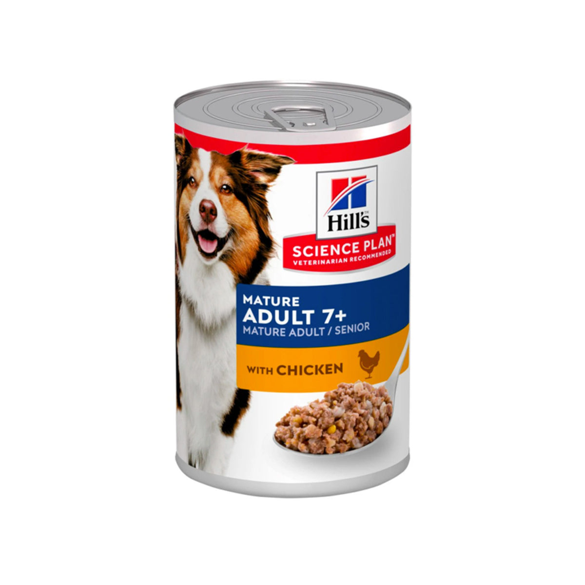HILLS MATURE 7+ TIN CHICKEN 370G