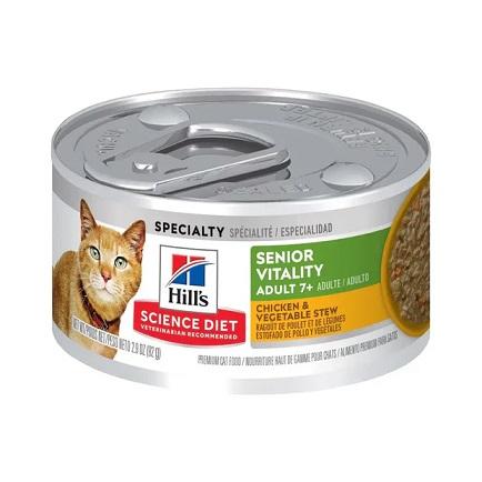 HILLS SENIOR VITALITY STEW 82G TIN