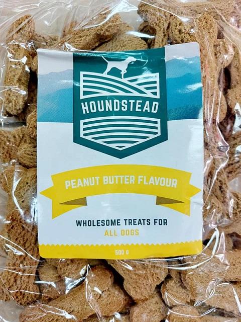HOUNDSTEAD PEANUT BUTTER BISCUITS 500G