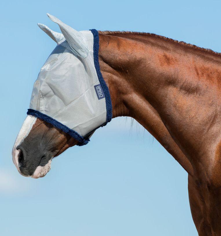 Amigo Fly Mask Silver/Ny