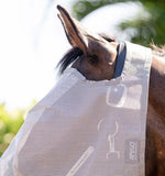 Amigo No Ears Fly Mask Silver/Grey