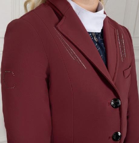 Coldstream Harthill Diamante Show Jacket Burgandy